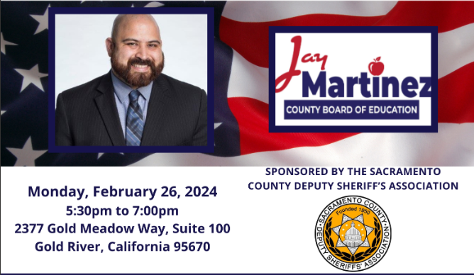 Reception in Gold River for Board of Education Candidate Jay Martinez