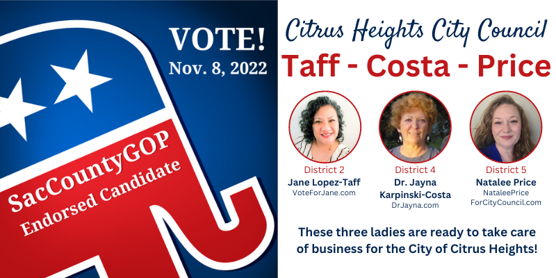 Taff – Costa – Price for Citrus Heights City Council