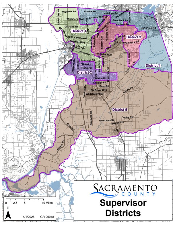Sacramento Supervisor County Map Sacramento Supervisor County Map - Photo Credit County Site