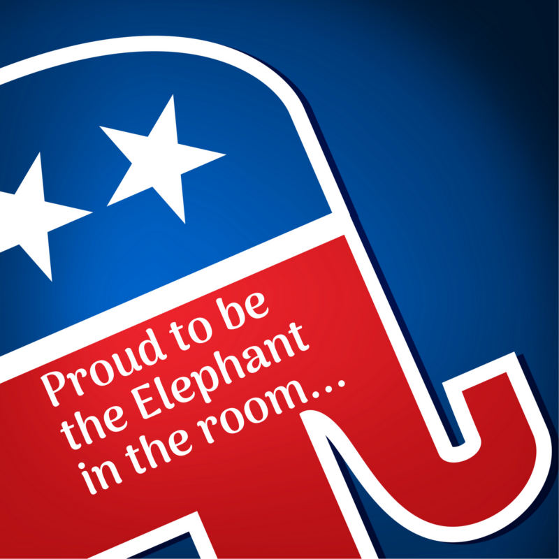 proud-to-be-theElephant-in-the-room... Proud to be the elephant in the room picture with republican elephant