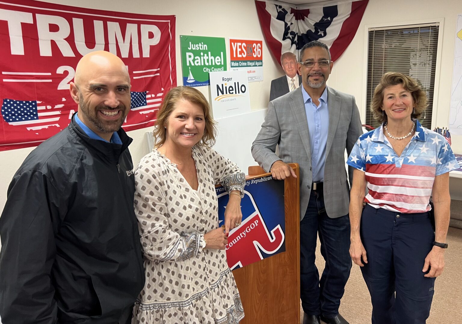 Members of the Sacramento County GOP Central Committee members