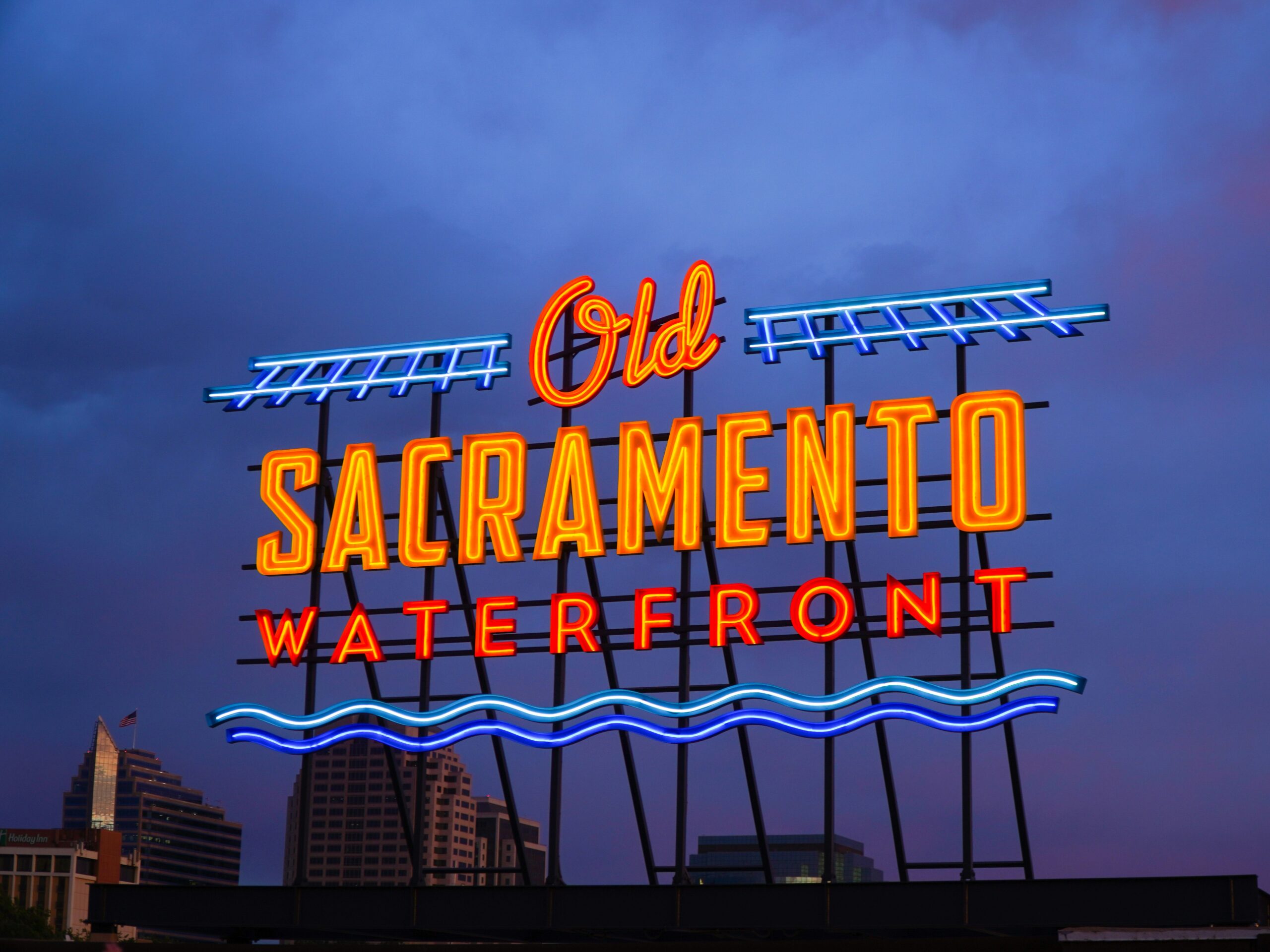 Old Neon Sign of Waterfront Sacramento Photo Credit: joel-durkee-NK2UmFKLT8g-unsplash